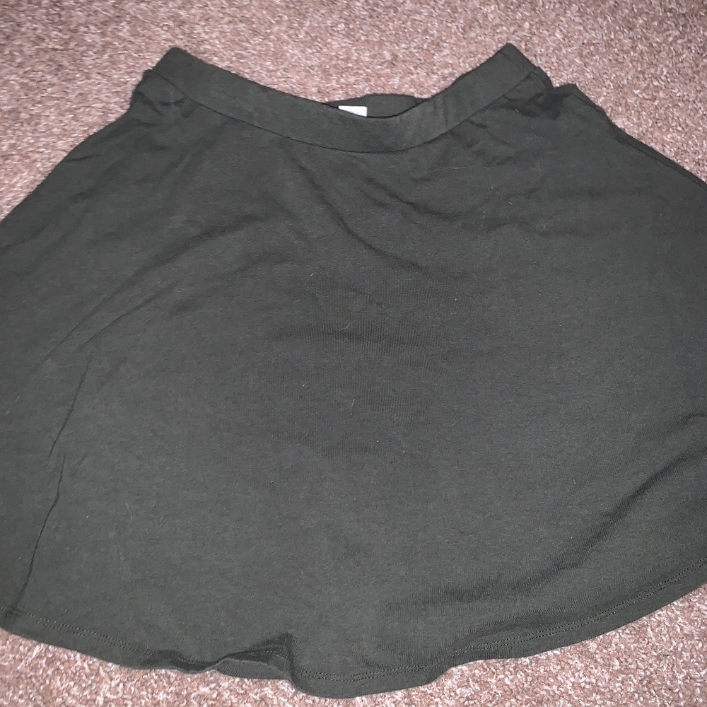 Army Green Skater Skirt